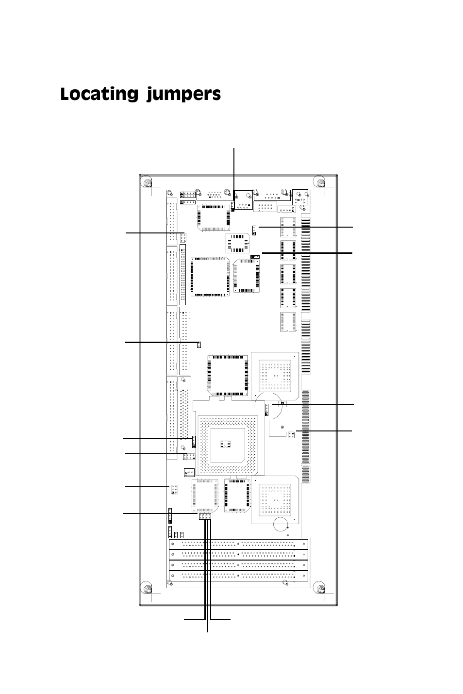 Locating jumpers | Adaptec SBC-599 User Manual | Page 20 / 120