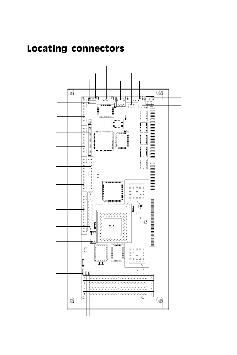 Locating connectors | Adaptec SBC-599 User Manual | Page 21 / 120