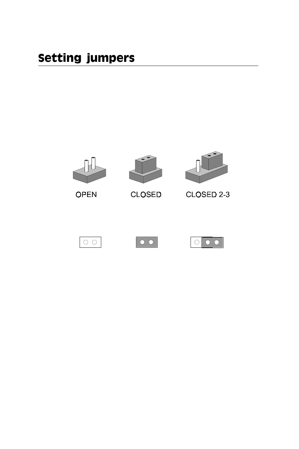 Setting jumpers | Adaptec SBC-599 User Manual | Page 22 / 120