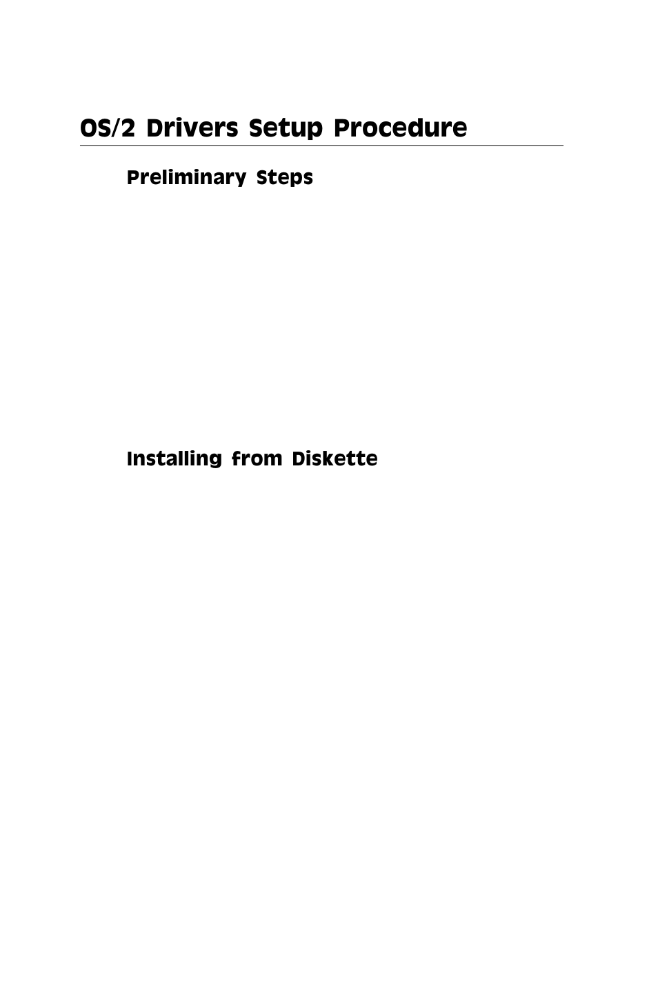 Os/2 drivers setup procedure | Adaptec SBC-599 User Manual | Page 69 / 120