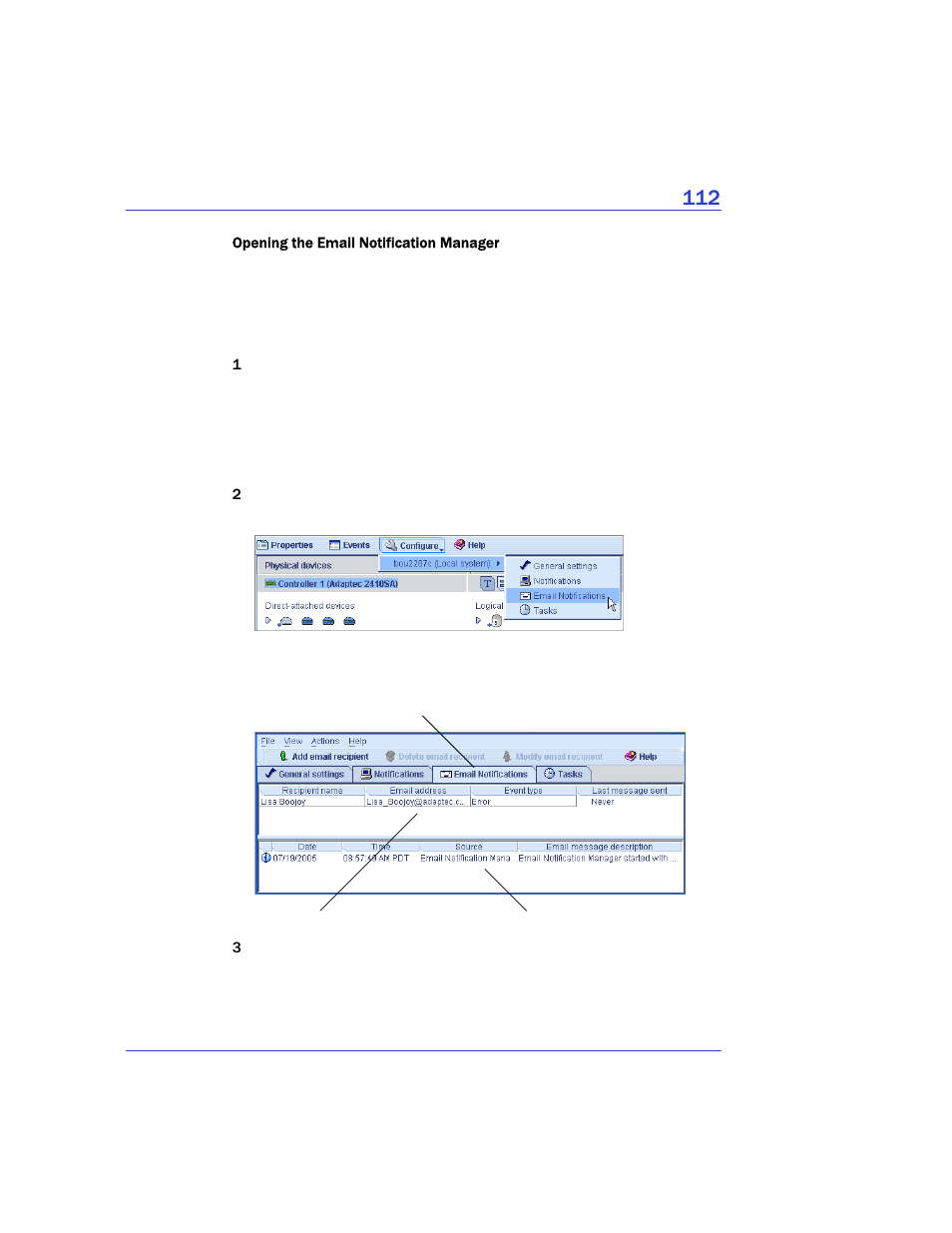 Adaptec Storage Manager User Manual | Page 113 / 191