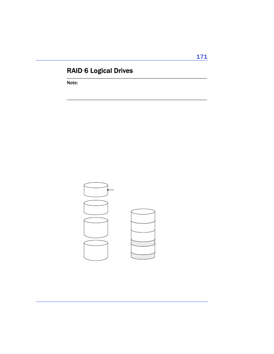 Raid 6 logical drives, Id 6 (see, Appendix d: understanding raid | Adaptec Storage Manager User Manual | Page 172 / 191