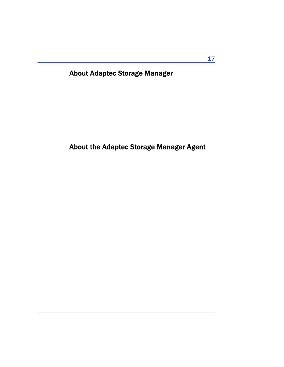 About adaptec storage manager, About the adaptec storage manager agent | Adaptec Storage Manager User Manual | Page 18 / 191