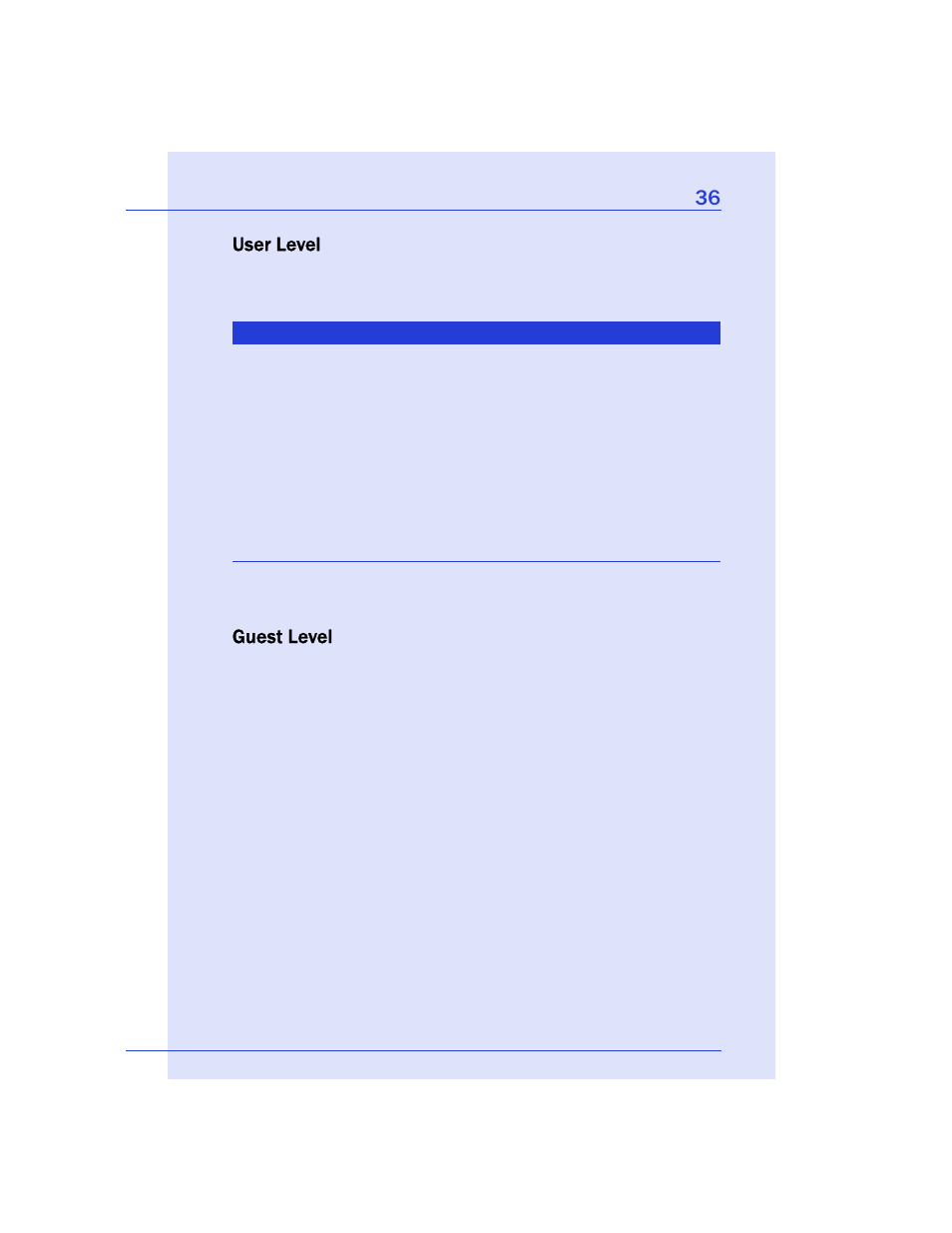 User level, Guest level, User level guest level | Er (see | Adaptec Storage Manager User Manual | Page 37 / 191