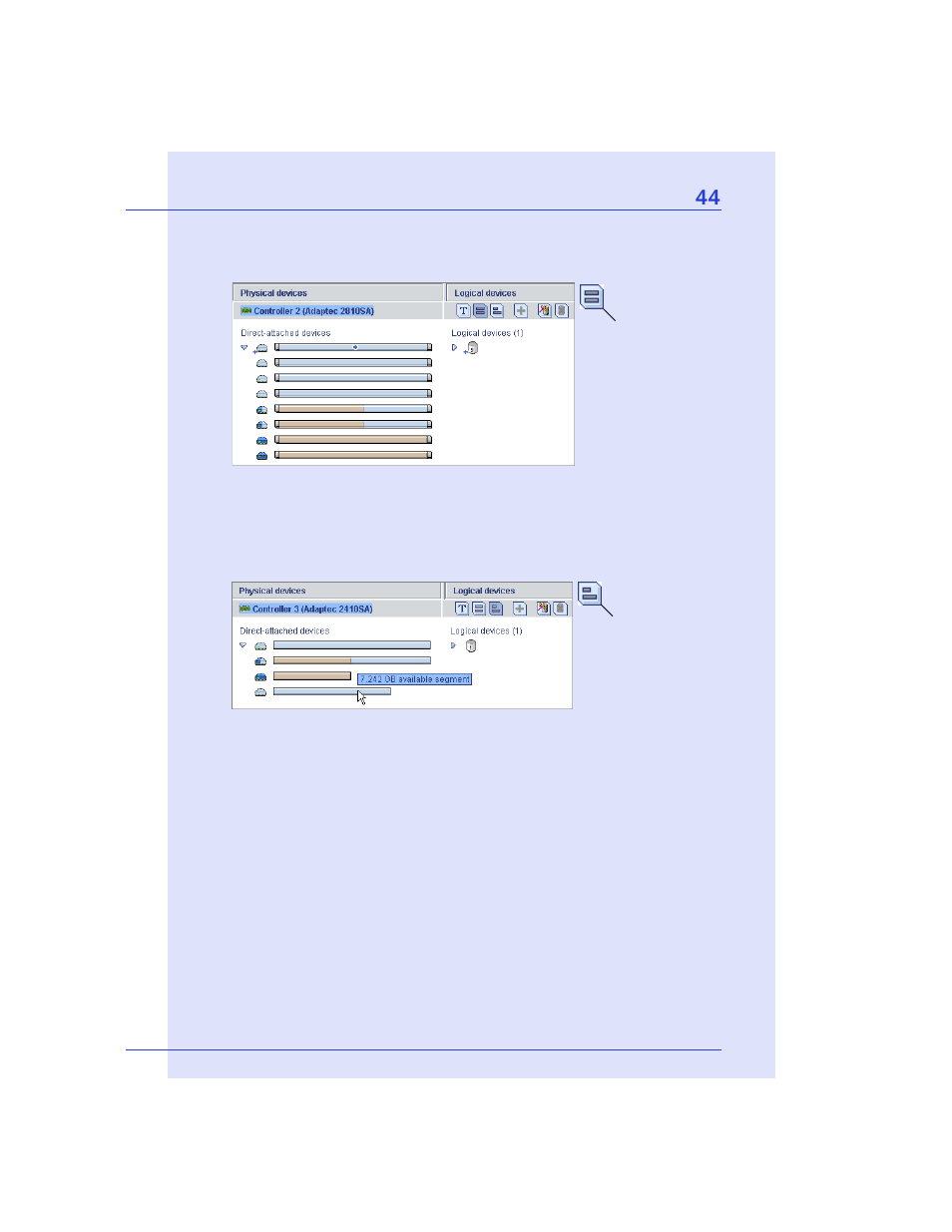 Adaptec Storage Manager User Manual | Page 45 / 191