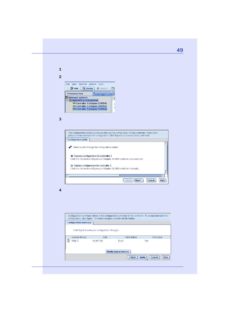 Adaptec Storage Manager User Manual | Page 50 / 191