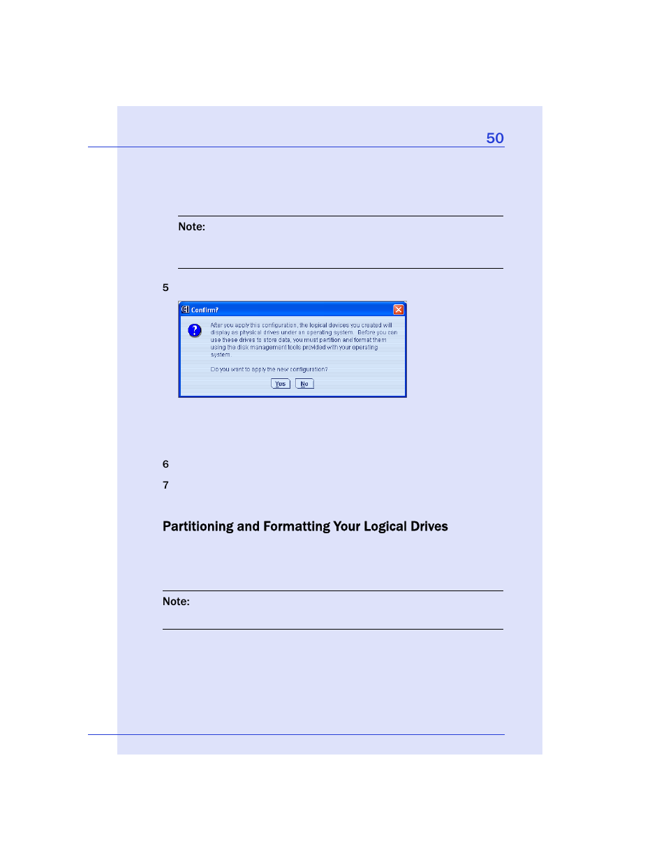 Partitioning and formatting your logical drives | Adaptec Storage Manager User Manual | Page 51 / 191