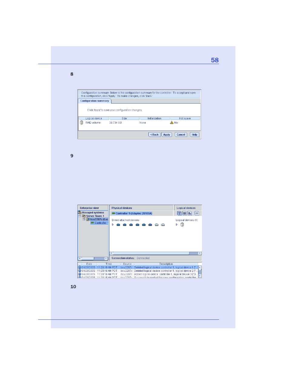 Adaptec Storage Manager User Manual | Page 59 / 191