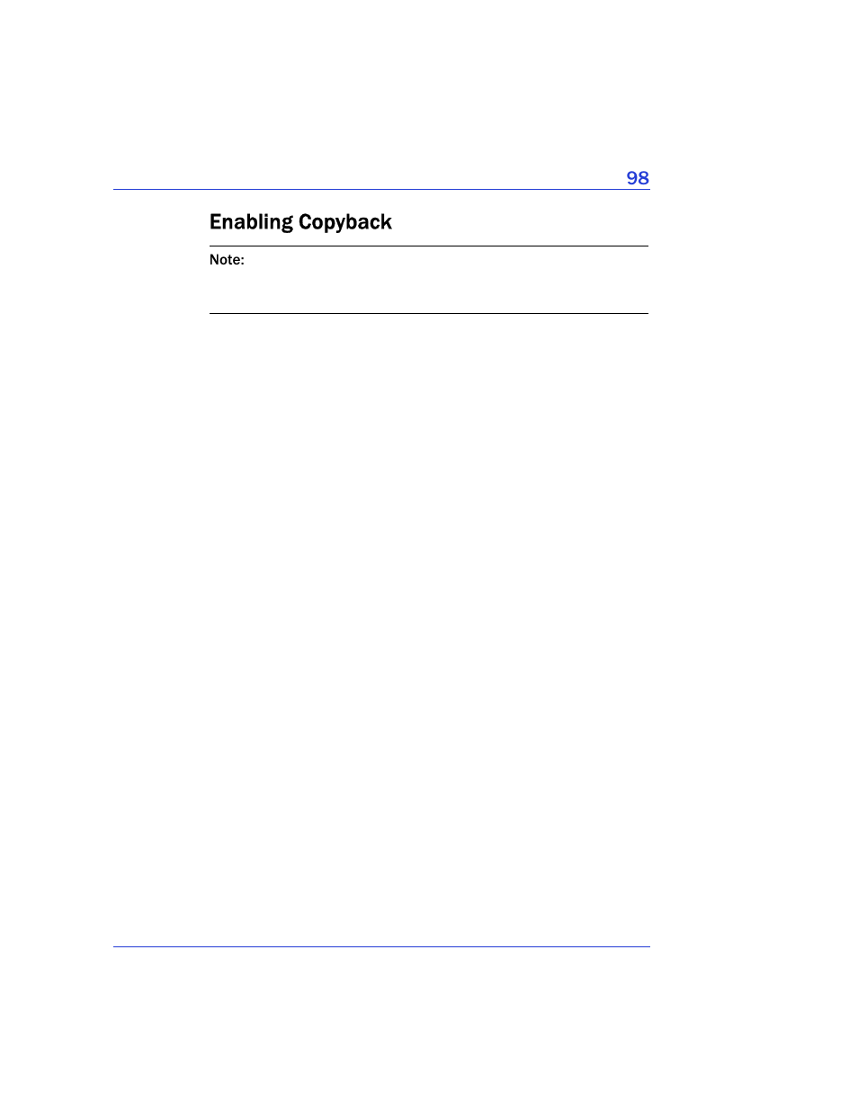 Enabling copyback | Adaptec Storage Manager User Manual | Page 99 / 191