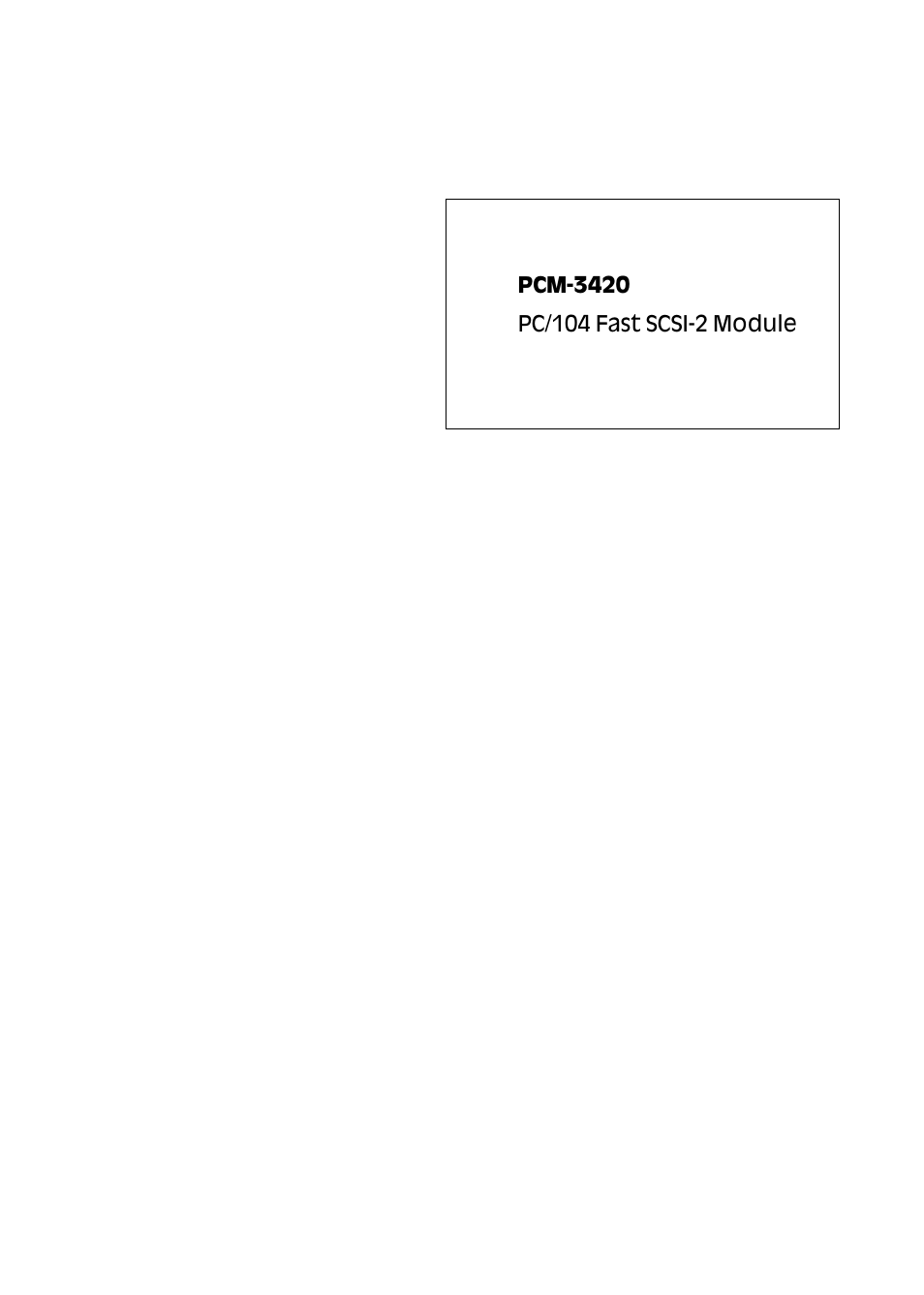 Adaptec PC/104 User Manual | 62 pages