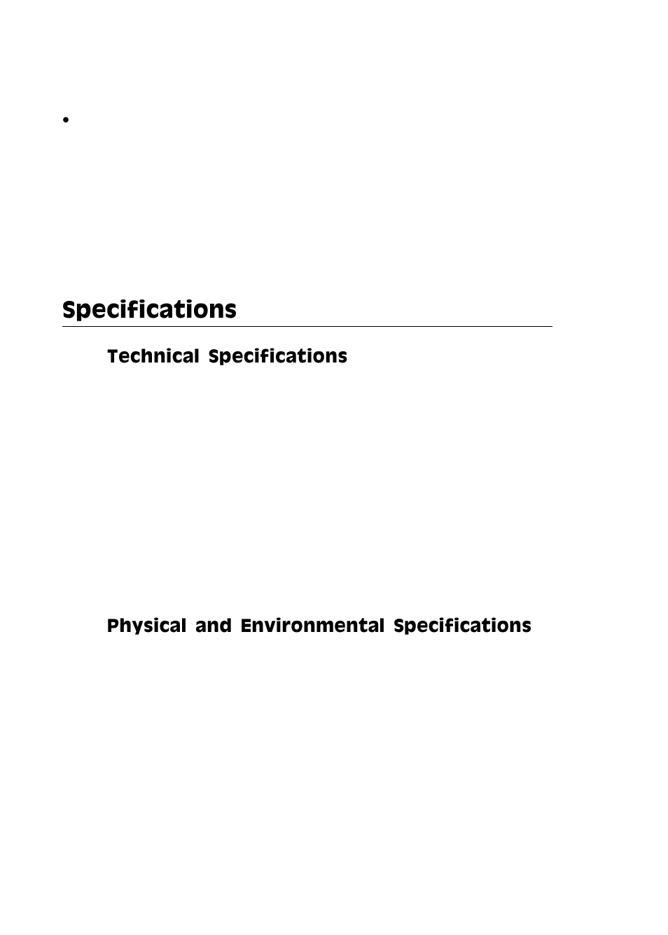 Specifications | Adaptec PC/104 User Manual | Page 10 / 62