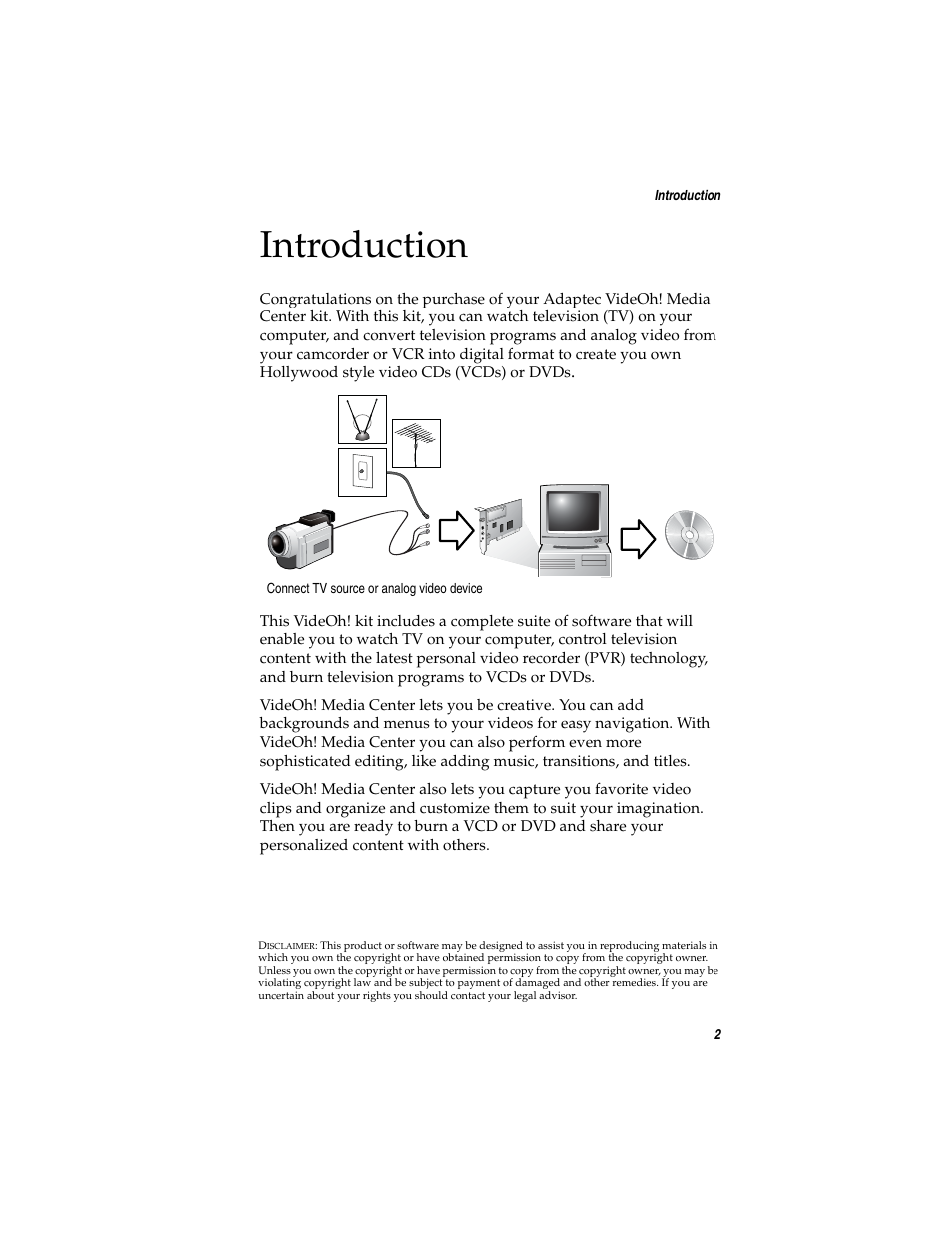 Introduction | Adaptec AVC-2410 User Manual | Page 10 / 61