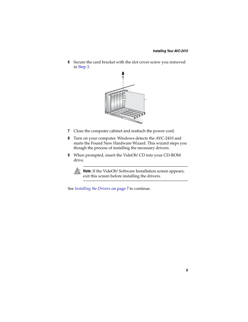 Adaptec AVC-2410 User Manual | Page 14 / 61