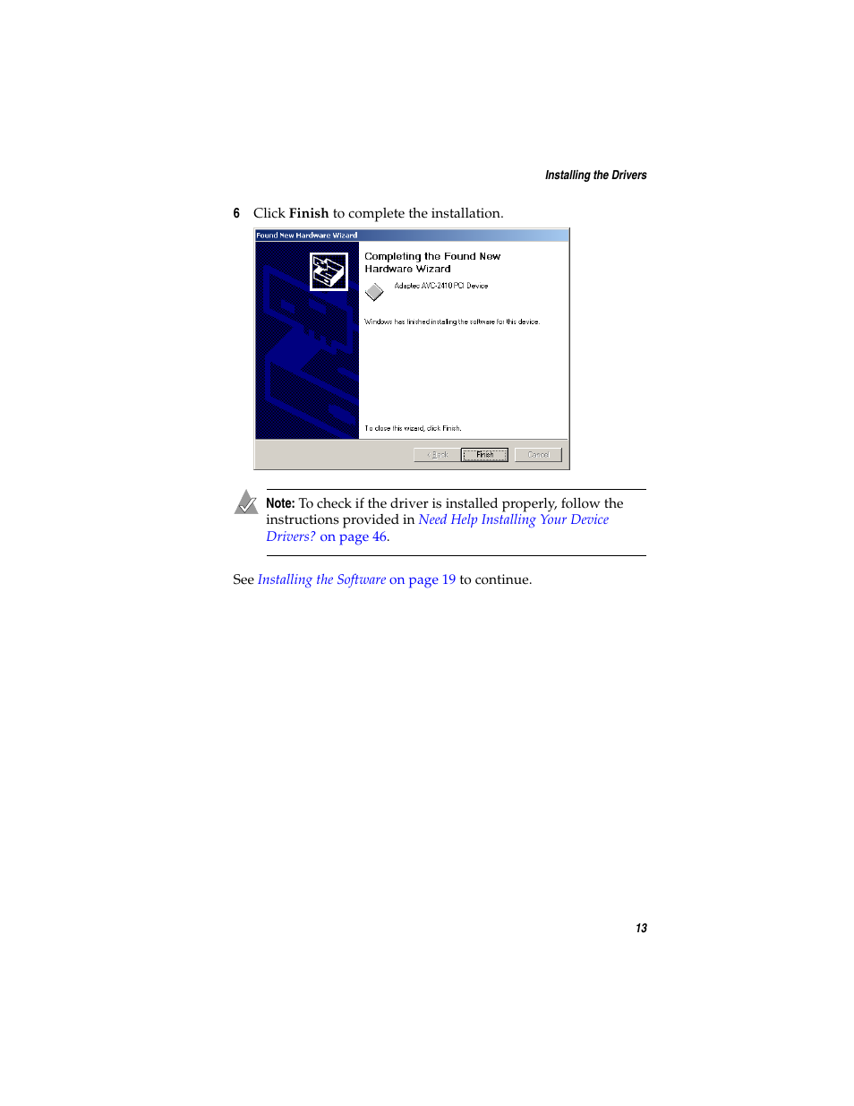 Adaptec AVC-2410 User Manual | Page 21 / 61