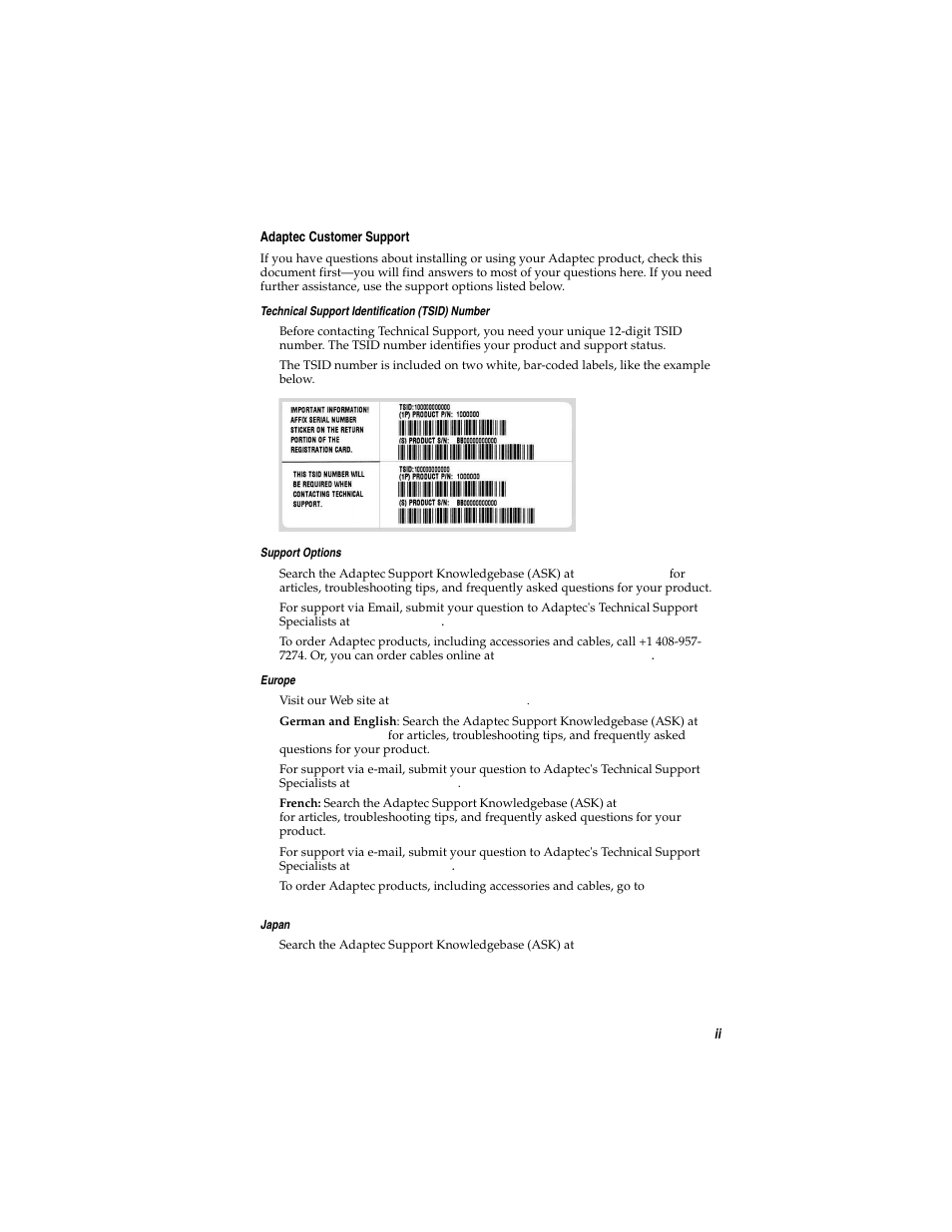 Adaptec AVC-2410 User Manual | Page 3 / 61