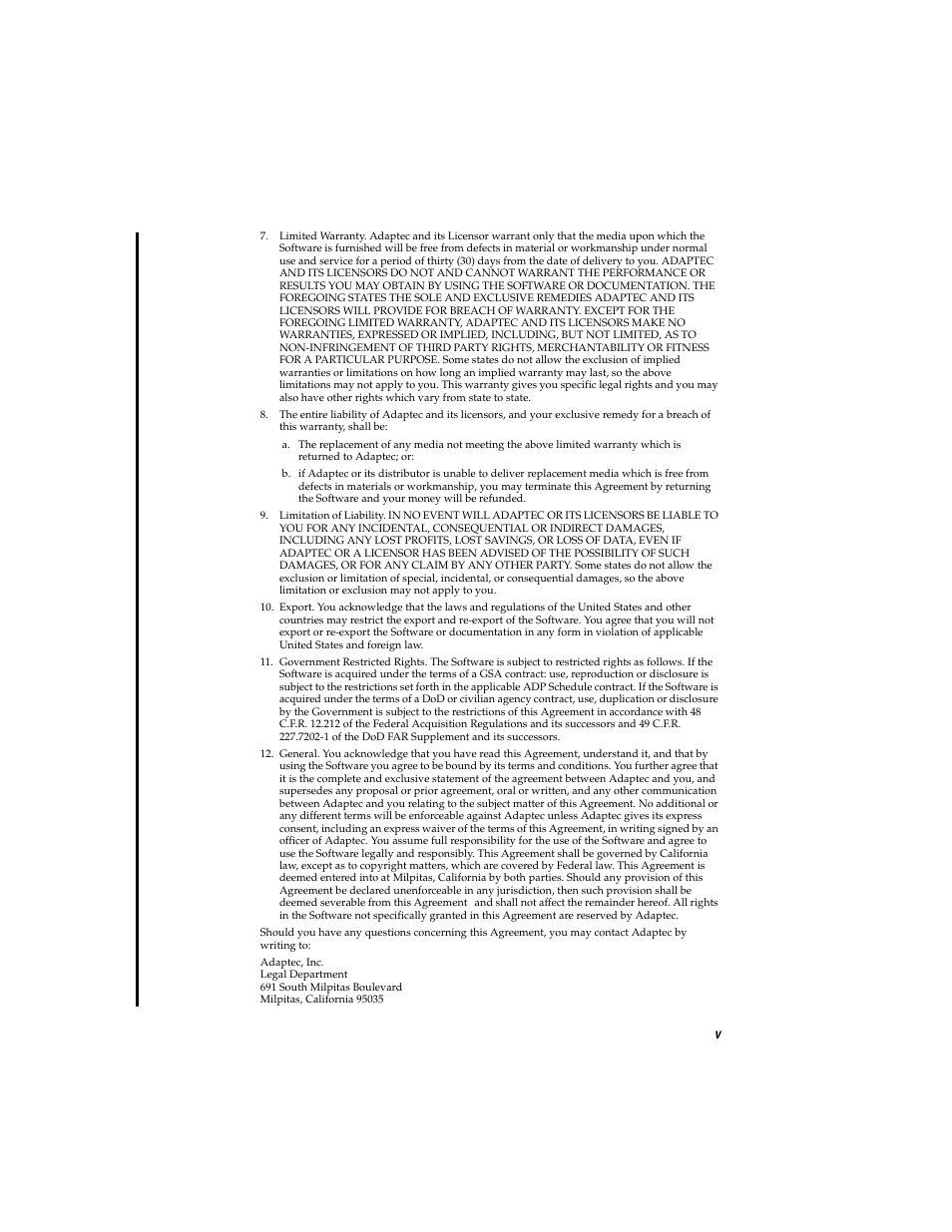 Adaptec AVC-2410 User Manual | Page 6 / 61