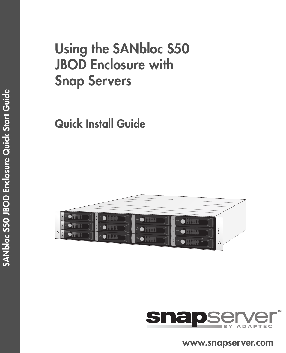 Adaptec SANBLOC S50 User Manual | 20 pages