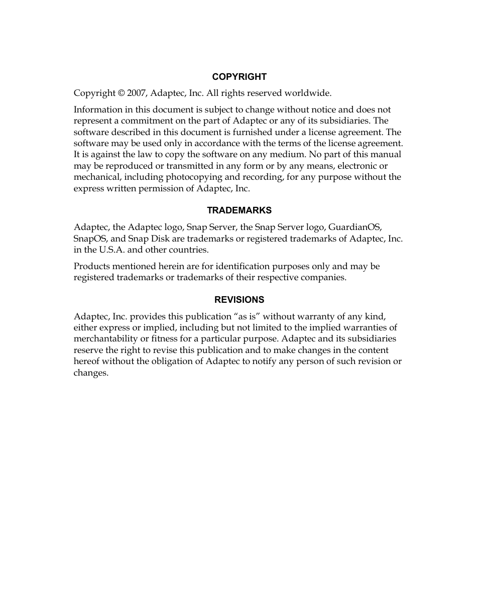 Adaptec SANBLOC S50 User Manual | Page 2 / 20