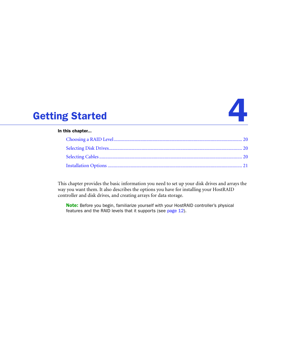 Getting started | Adaptec ATA II 1220SA User Manual | Page 19 / 78