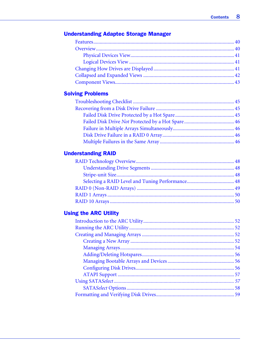 Adaptec ATA II 1220SA User Manual | Page 8 / 78