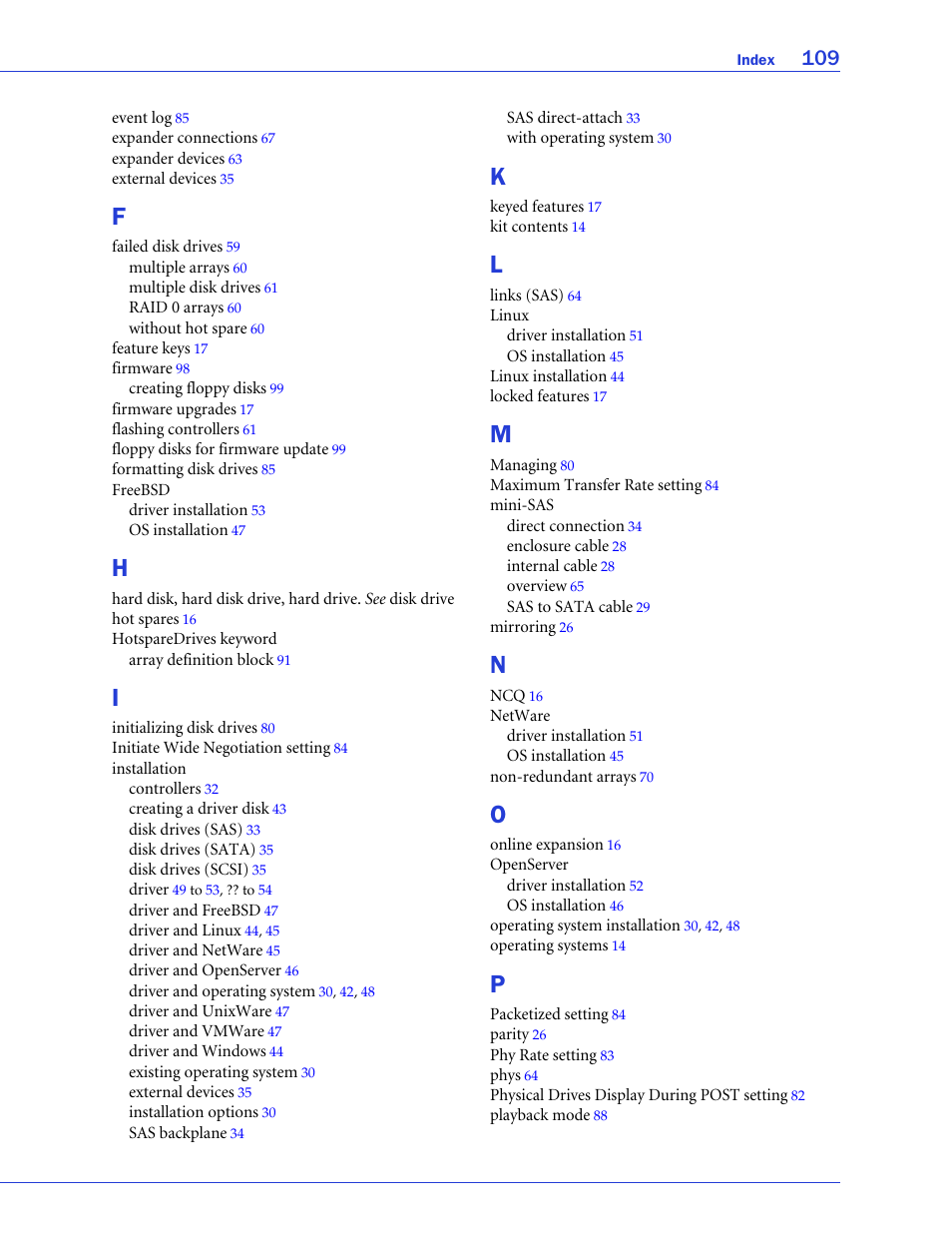 Adaptec SAS/SATA/SCSI RAID Controllers User Manual | Page 109 / 112