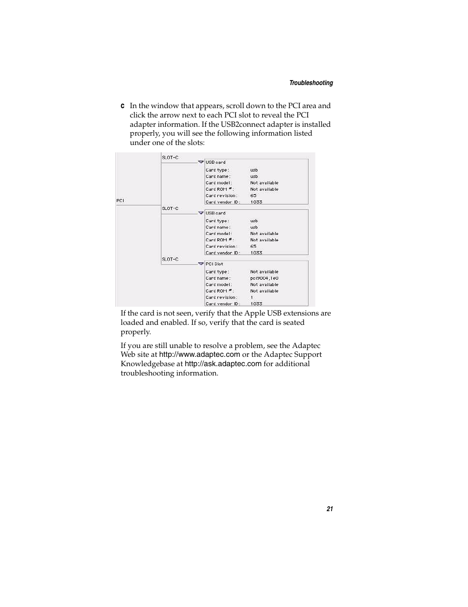 Adaptec USB2connect Host Bus Adapter User Manual | Page 26 / 27