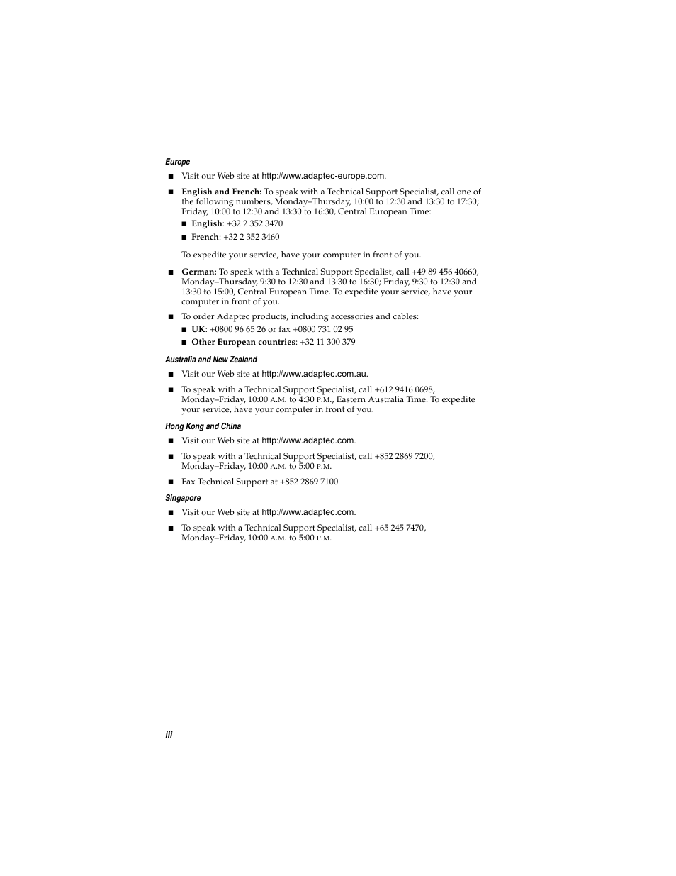 Adaptec USB2connect Host Bus Adapter User Manual | Page 4 / 27