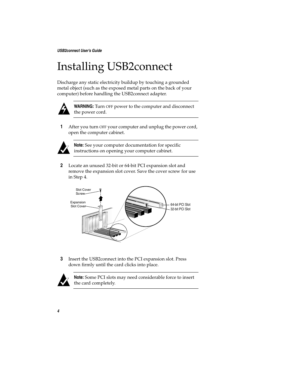 Installing usb2connect | Adaptec USB2connect Host Bus Adapter User Manual | Page 9 / 27