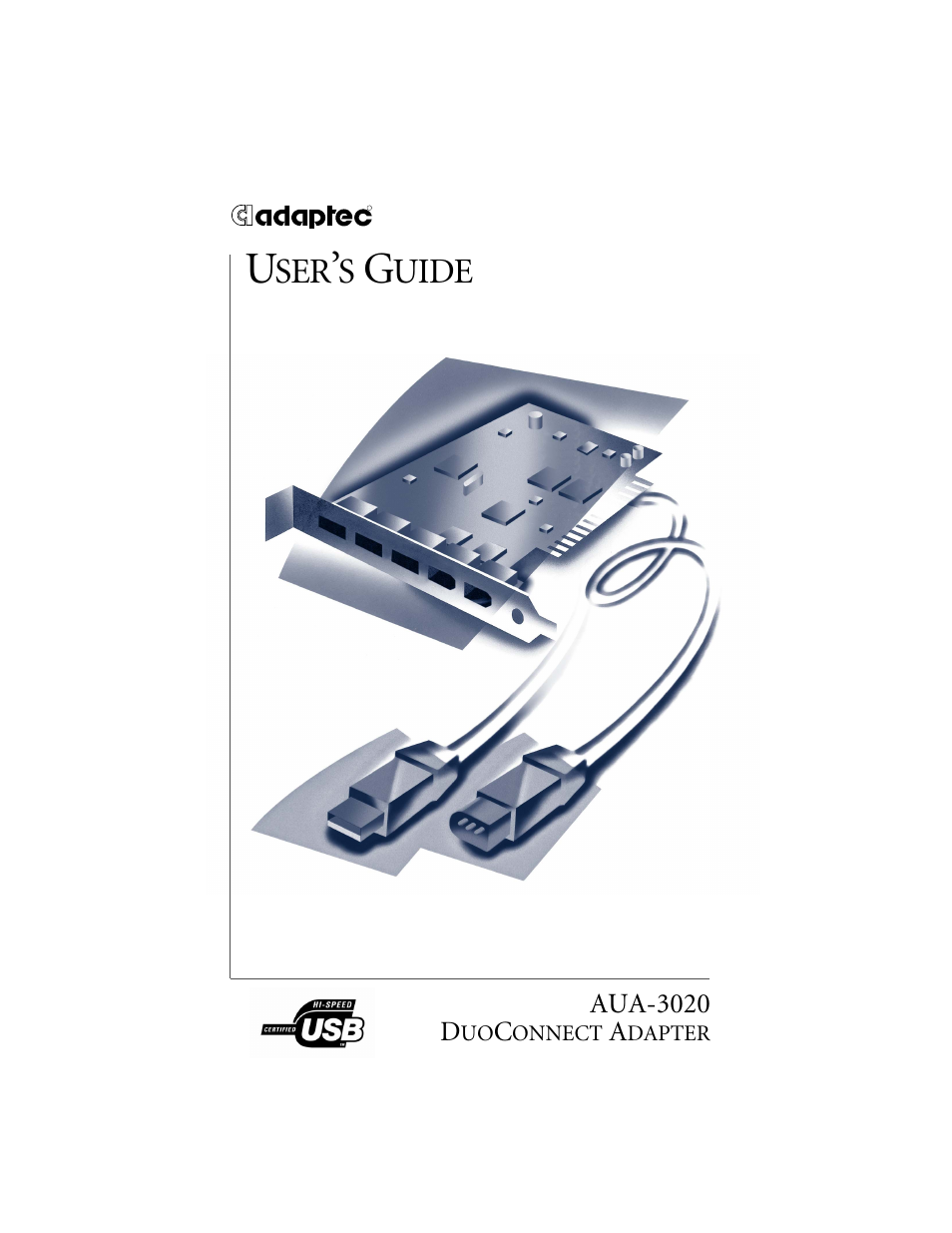 Adaptec DuoConnect AUA-3020 User Manual | 43 pages