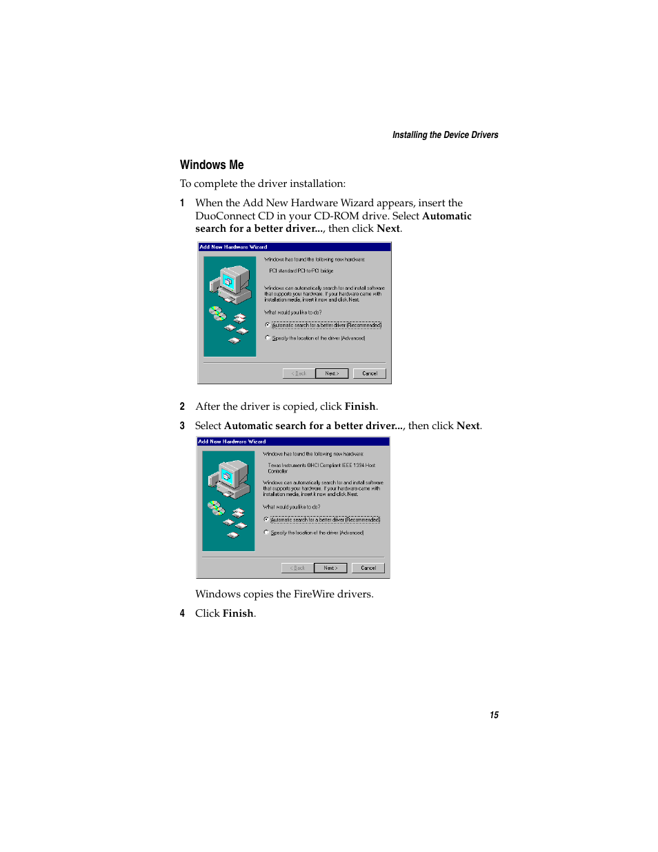 Windowsme | Adaptec DuoConnect AUA-3020 User Manual | Page 23 / 43