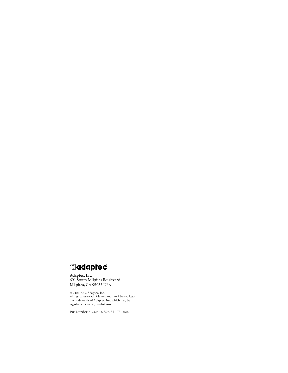 Adaptec DuoConnect AUA-3020 User Manual | Page 43 / 43