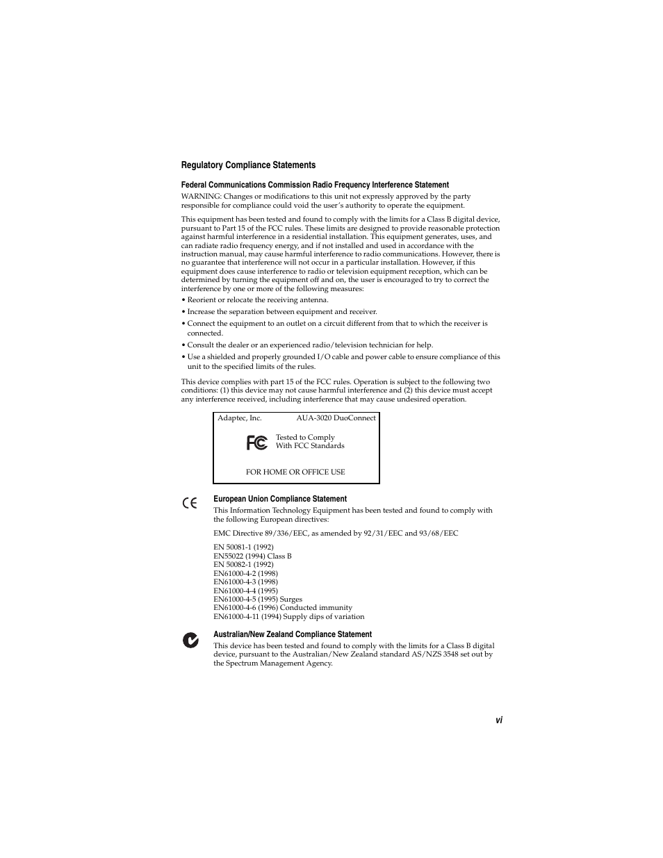 Adaptec DuoConnect AUA-3020 User Manual | Page 7 / 43