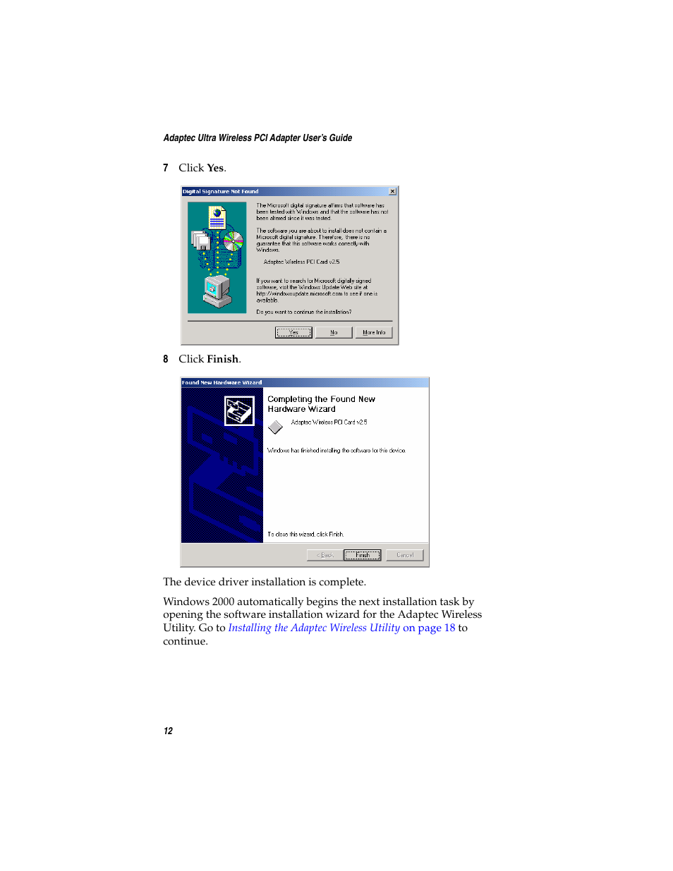 Adaptec WirelessTM User Manual | Page 19 / 58