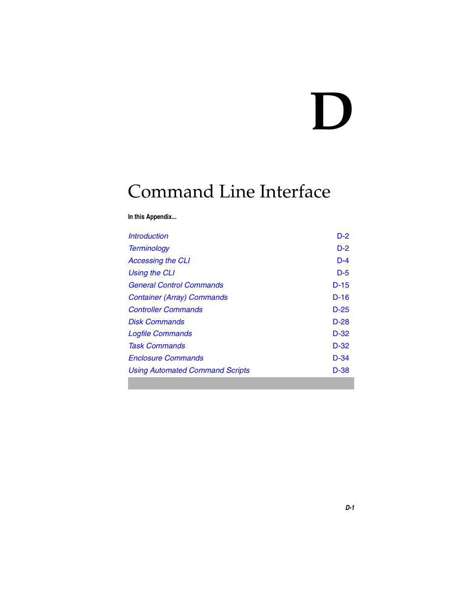 Command line interface | Adaptec SATA AND SCSI RAID CONTROLLERS User Manual | Page 104 / 165