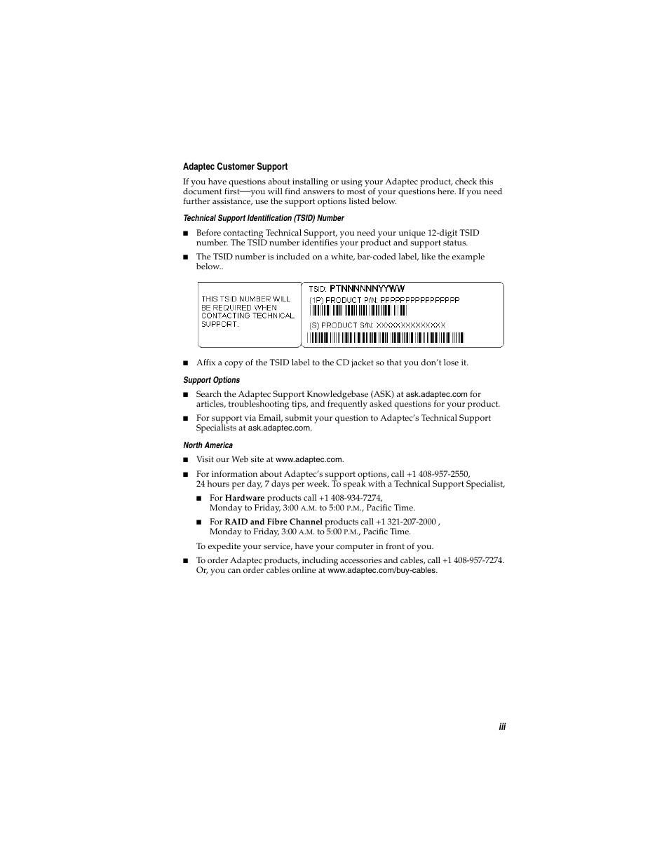 Adaptec SATA AND SCSI RAID CONTROLLERS User Manual | Page 4 / 165