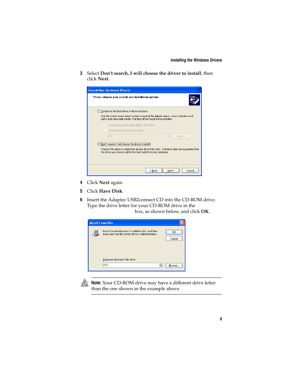 Adaptec DuoConnect Adapter AUA-3121 User Manual | Page 15 / 42