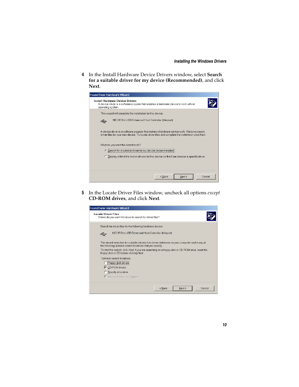 Adaptec DuoConnect Adapter AUA-3121 User Manual | Page 19 / 42