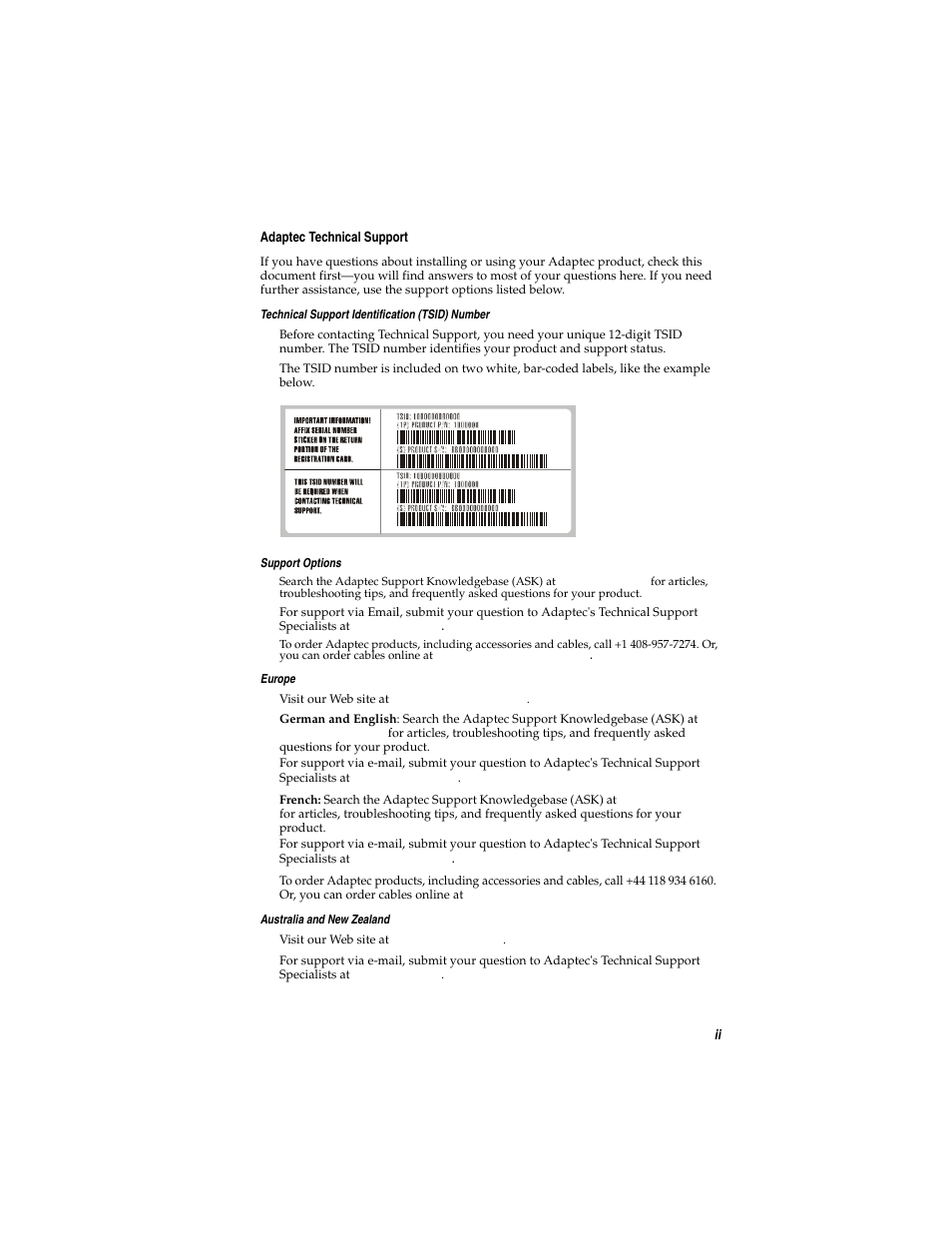 Adaptec DuoConnect Adapter AUA-3121 User Manual | Page 3 / 42