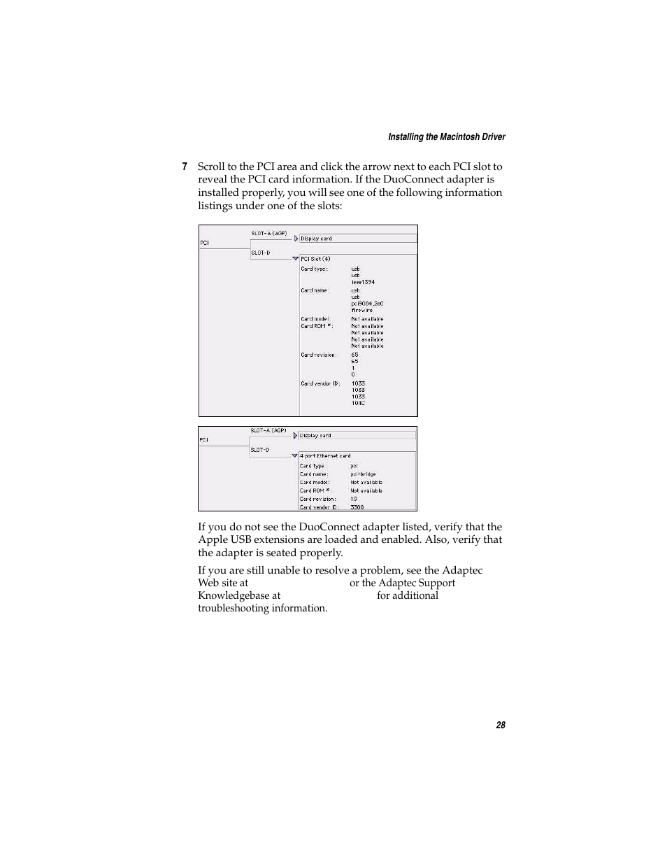Adaptec DuoConnect Adapter AUA-3121 User Manual | Page 37 / 42