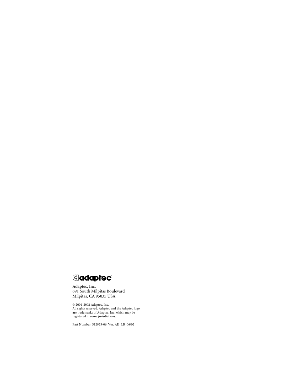 Adaptec DuoConnect Adapter AUA-3121 User Manual | Page 42 / 42