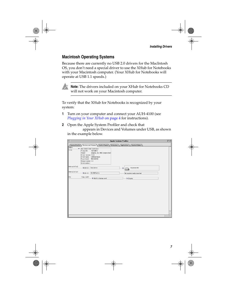 Macintosh operating systems | Adaptec FireConnect For Notebooks User Manual | Page 16 / 22