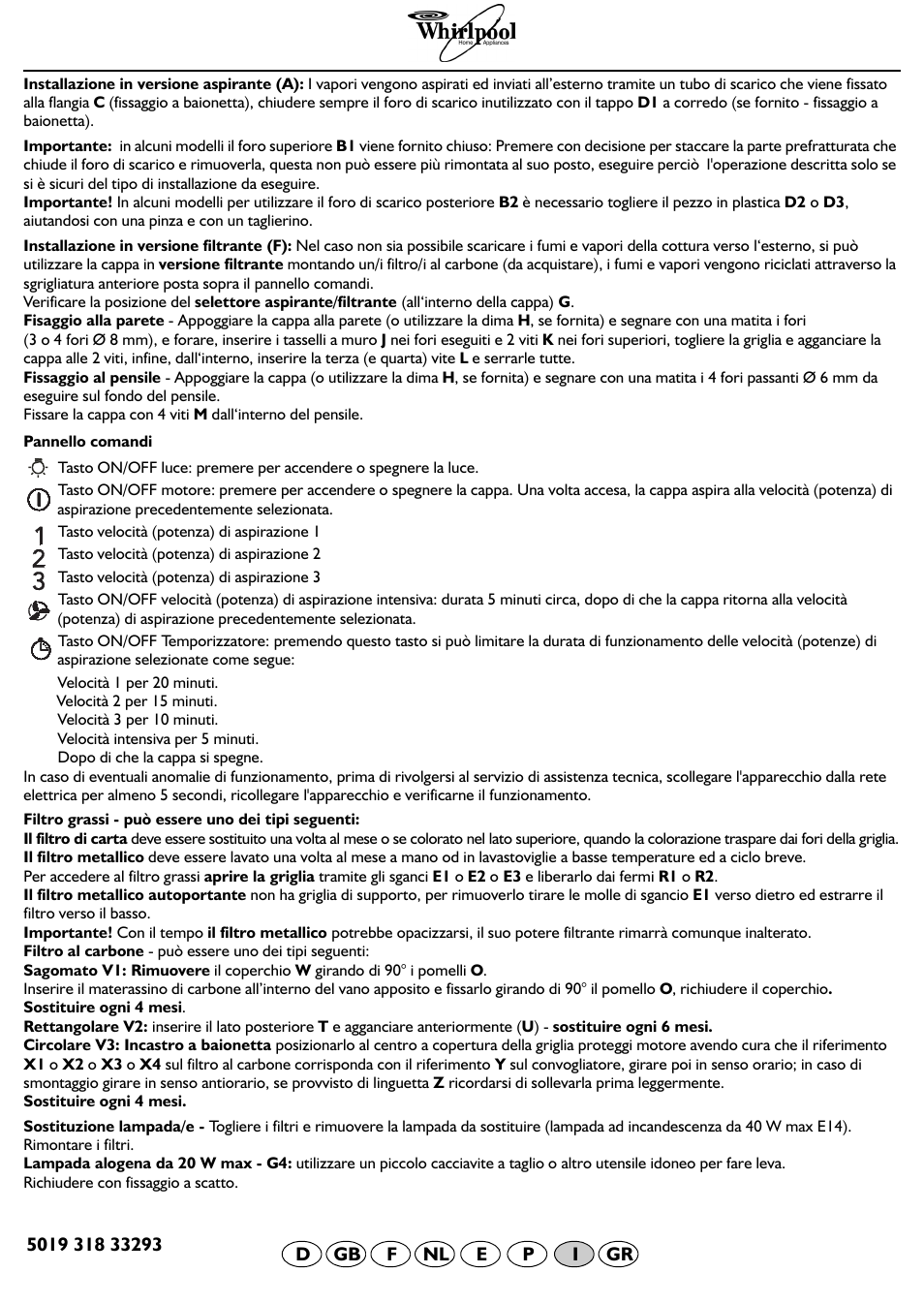 Whirlpool AKR 684 IX User Manual | Page 8 / 9