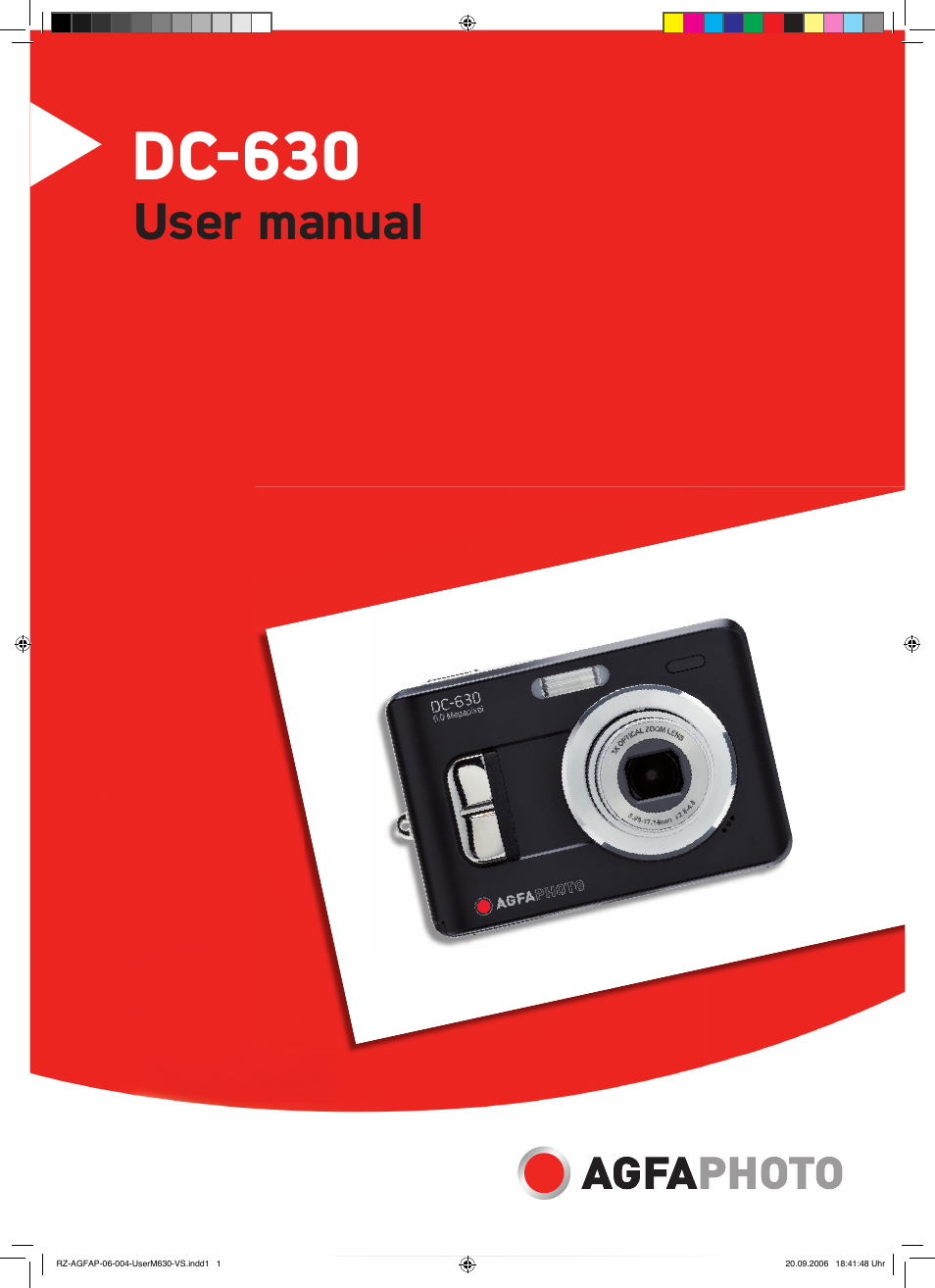 AGFA DC-630 User Manual | 52 pages