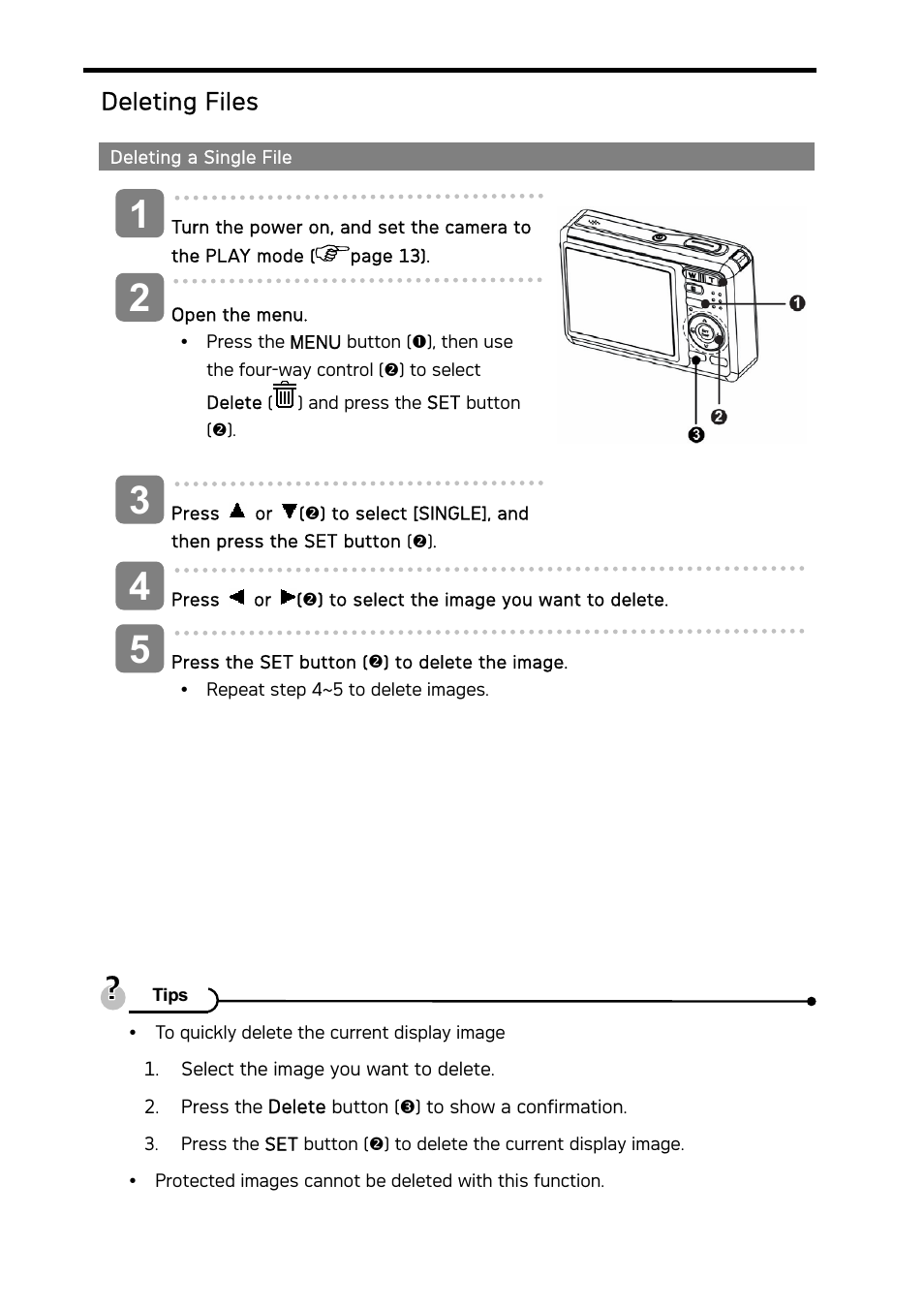 Deleting files | AGFA DC-733i User Manual | Page 40 / 60