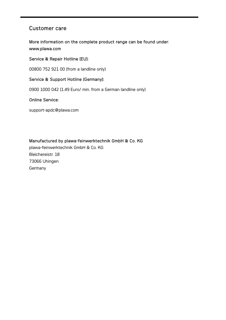 Customer care | AGFA DC-733i User Manual | Page 59 / 60