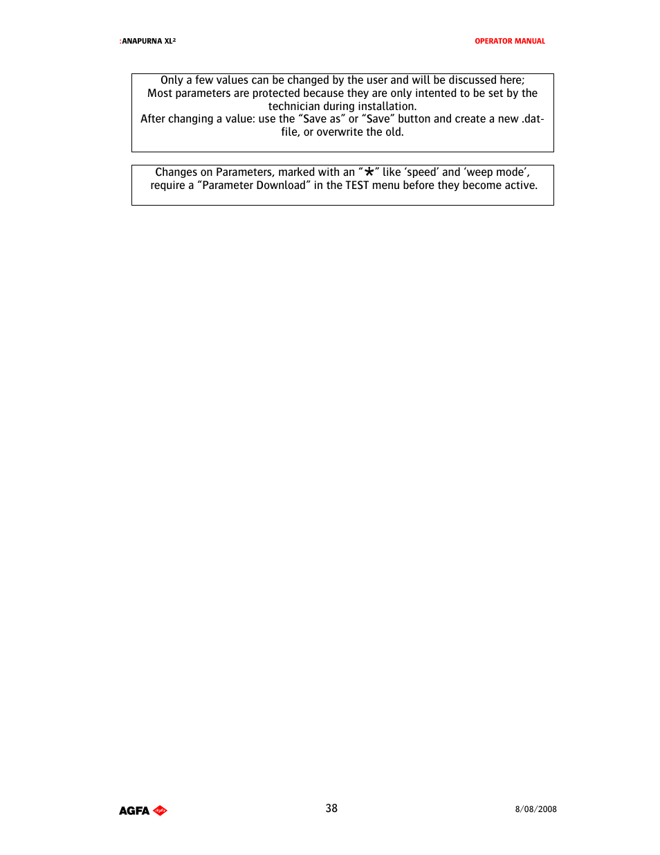 AGFA 1 User Manual | Page 38 / 54