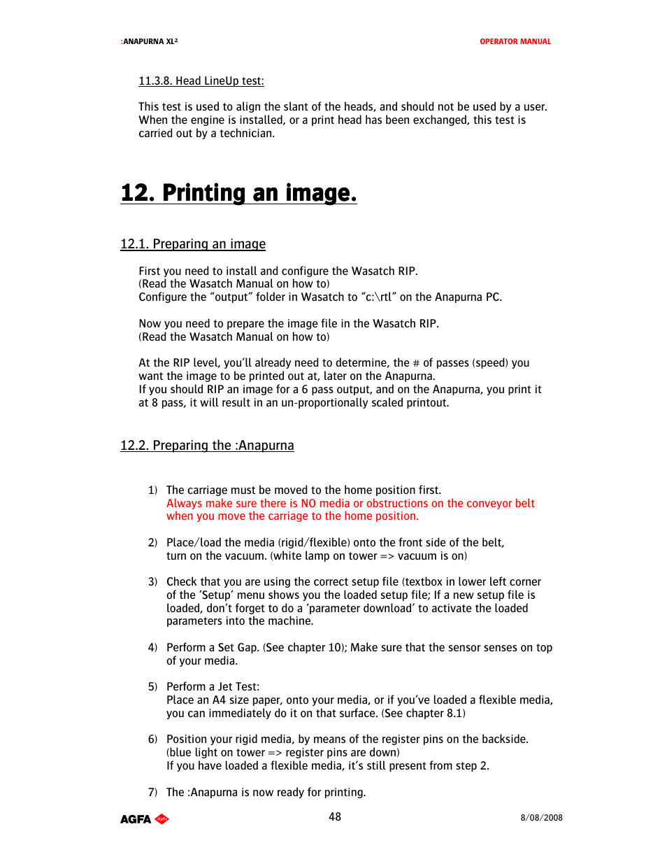 AGFA 1 User Manual | Page 48 / 54