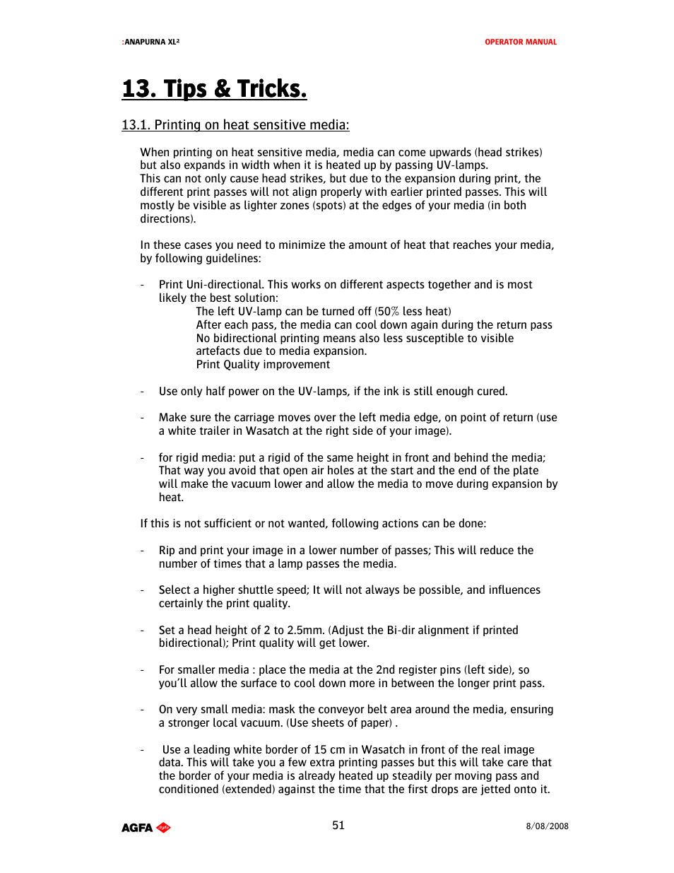 AGFA 1 User Manual | Page 51 / 54