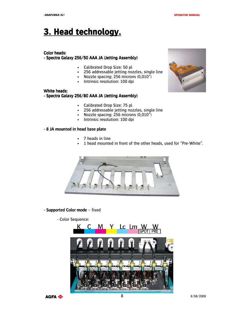Head technology | AGFA 1 User Manual | Page 8 / 54