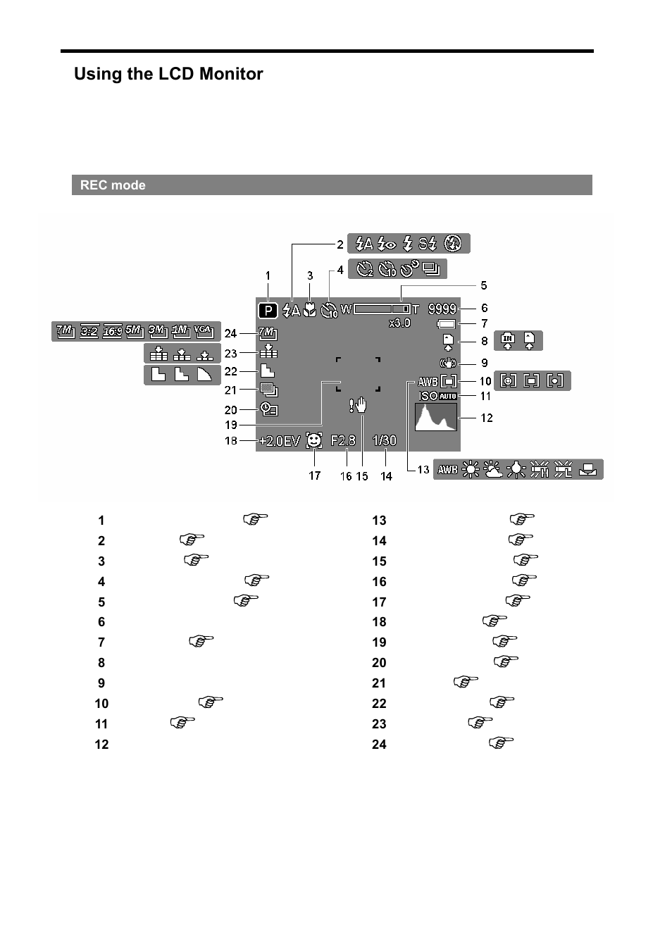 Using the lcd monitor | AGFA DC-733s User Manual | Page 14 / 66